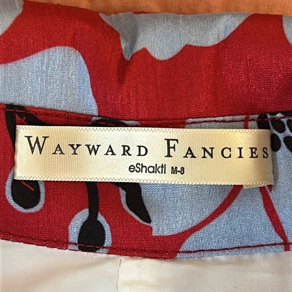 WAYWARD FANCIES eShakti Floral Print Dupioni Kimono Style l Jacket size Medium - Picture 10 of 16